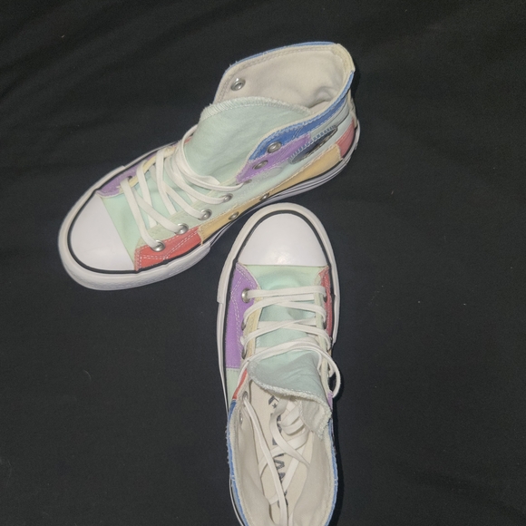 Converse Colorful Patchwork High-Tops - Picture 4 of 8